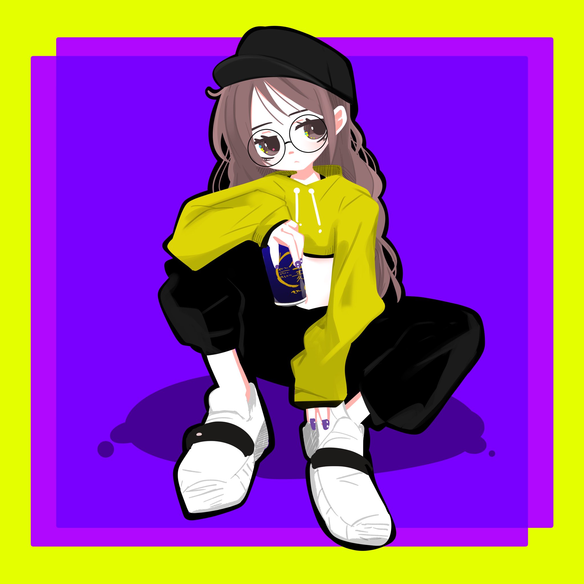 どらさんのイラスト「お酒と私」